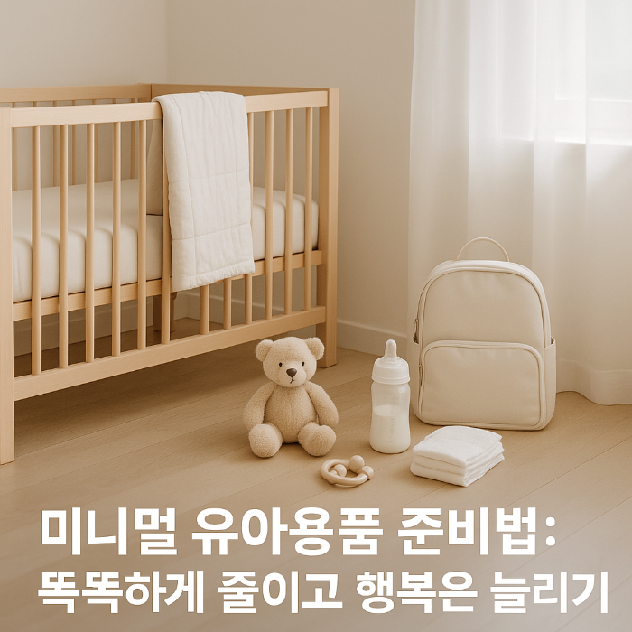 미니멀 유아용품 준비법: 똑똑하게 줄이고 행복은 늘리기