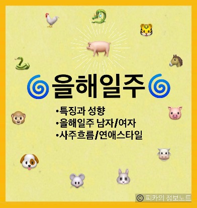 ‘을해일주’ 사주풀이 성격/특징 궁합좋은 일주 연애 사주총평