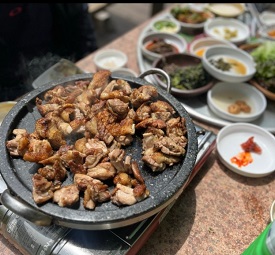 전남구례산닭구이