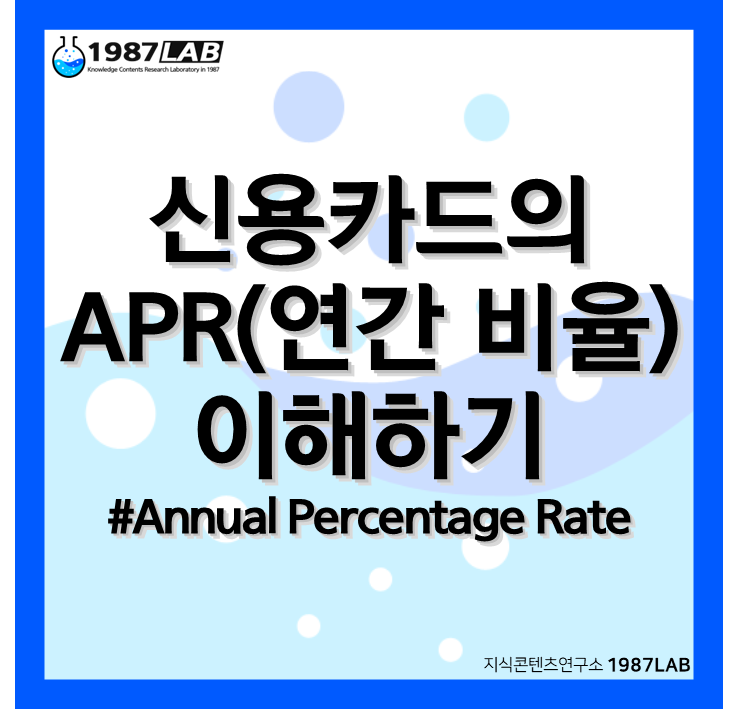 신용카드의 APR (연간 비율) 이해하기