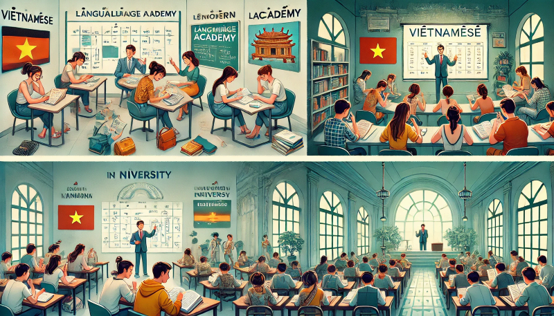 호치민에서 베트남어 배우기 1편 학원 vs 대학교 어디가 좋을까?