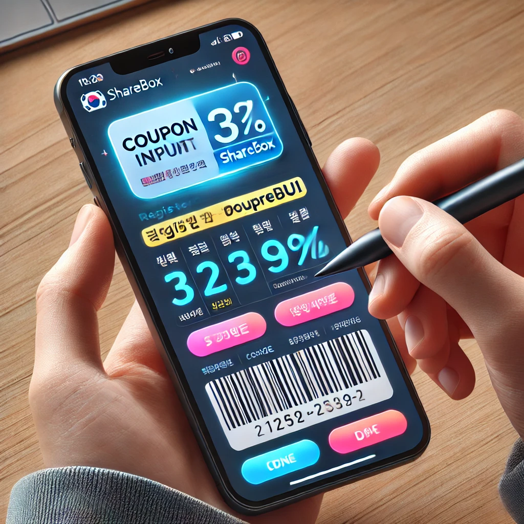 쉐어박스 중복쿠폰 등록방법 · 무료쿠폰 코드 다운로드