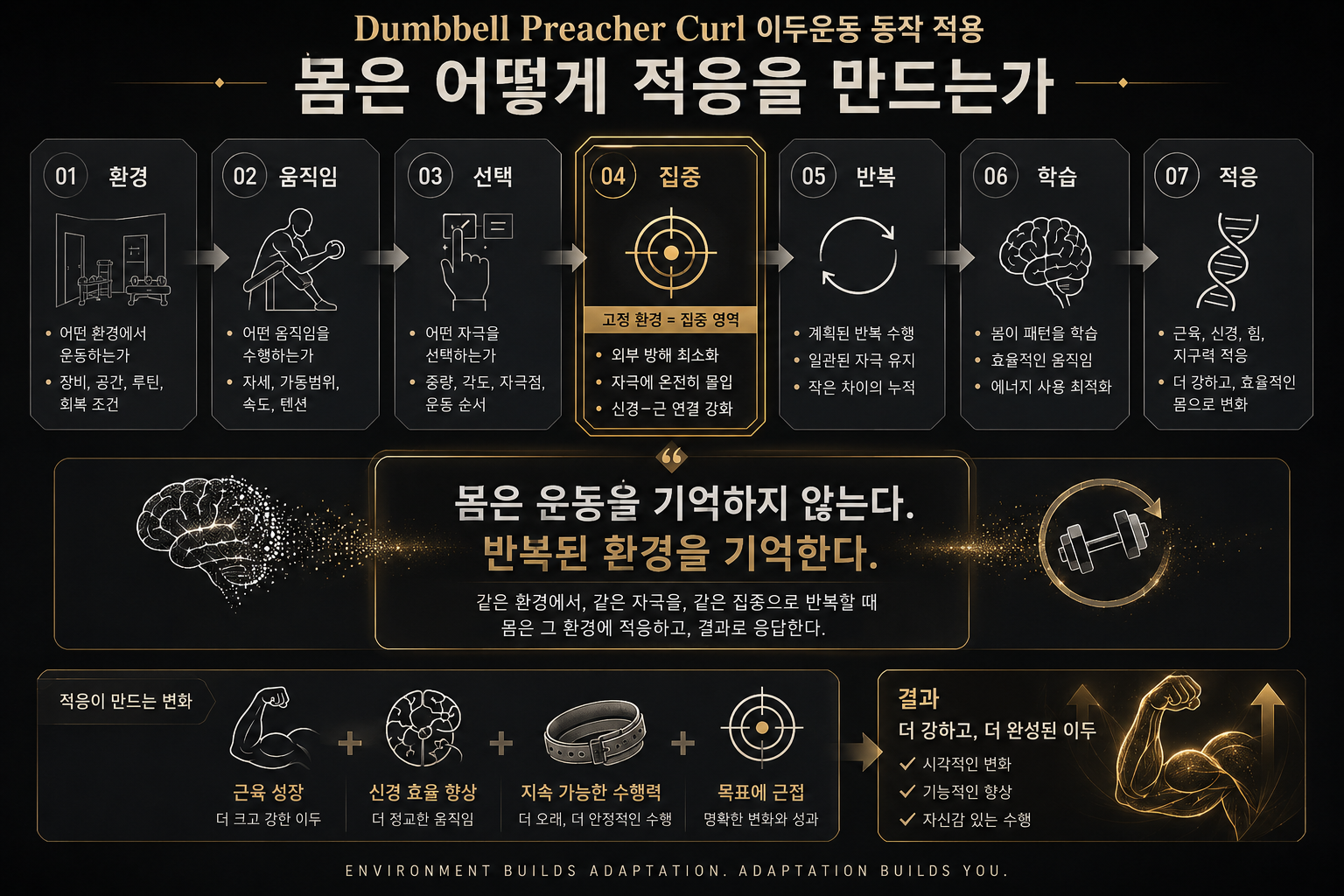 몸은 어떻게 적응을 만드는가