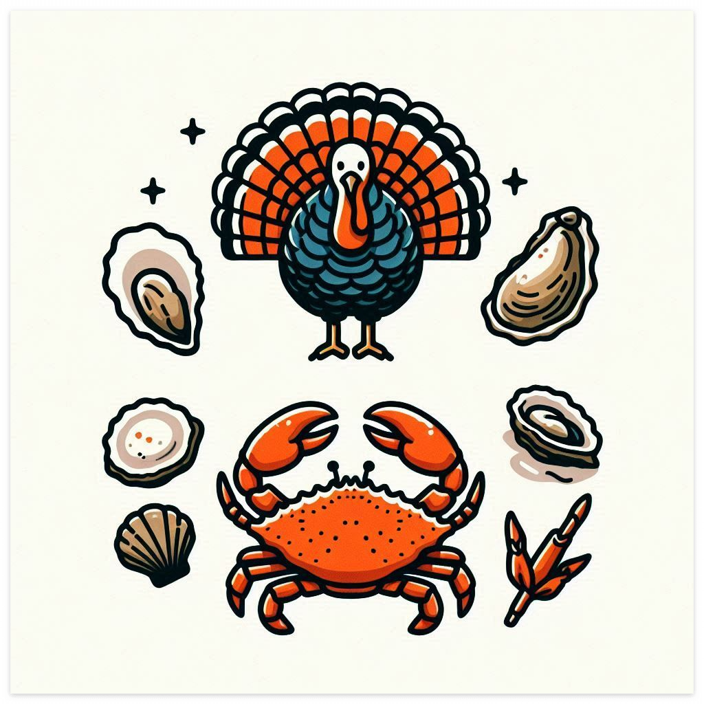 눈에 좋은 음식 칠면조, 굴, 게