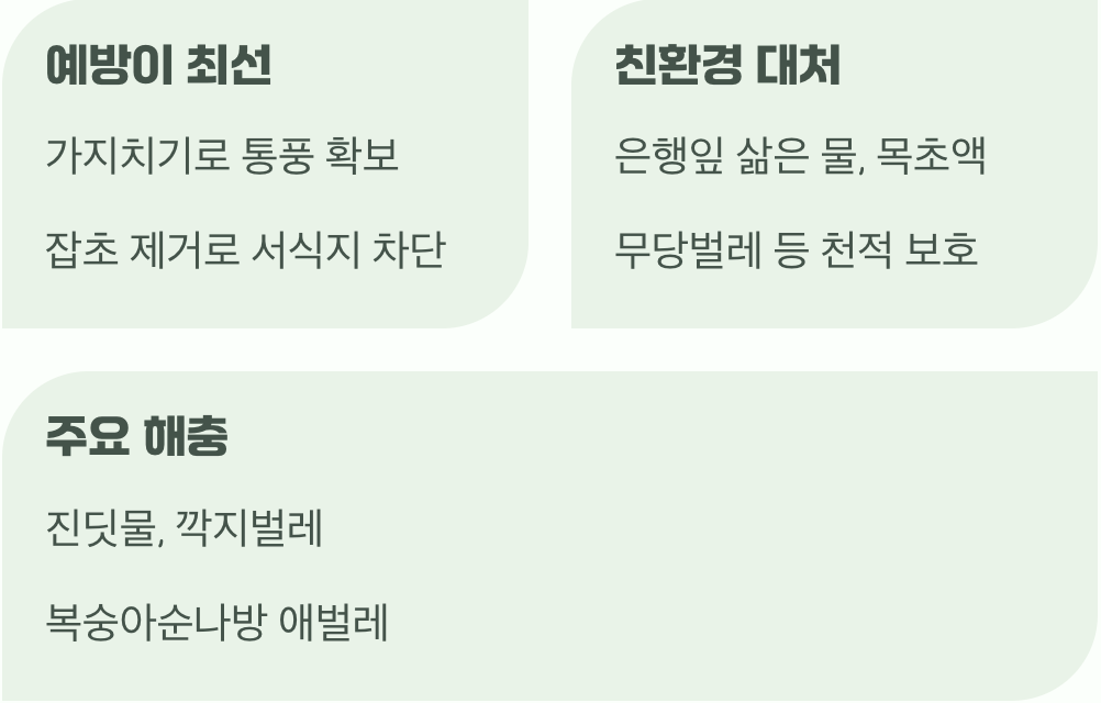 병충해와의 슬기로운 동반