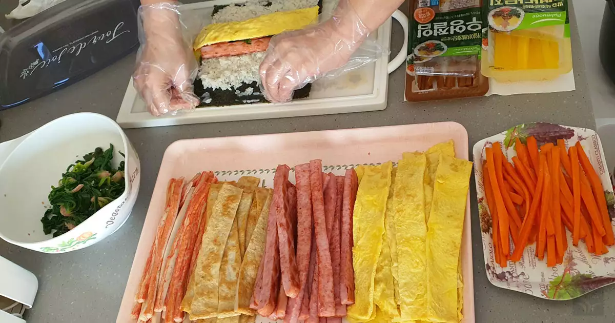정통김밥 말기