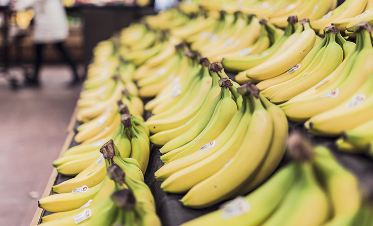 바나나
냉장고에 보관하면 안 되는 과일 채소