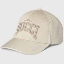 GUCCI 코튼 자수 야구 모자