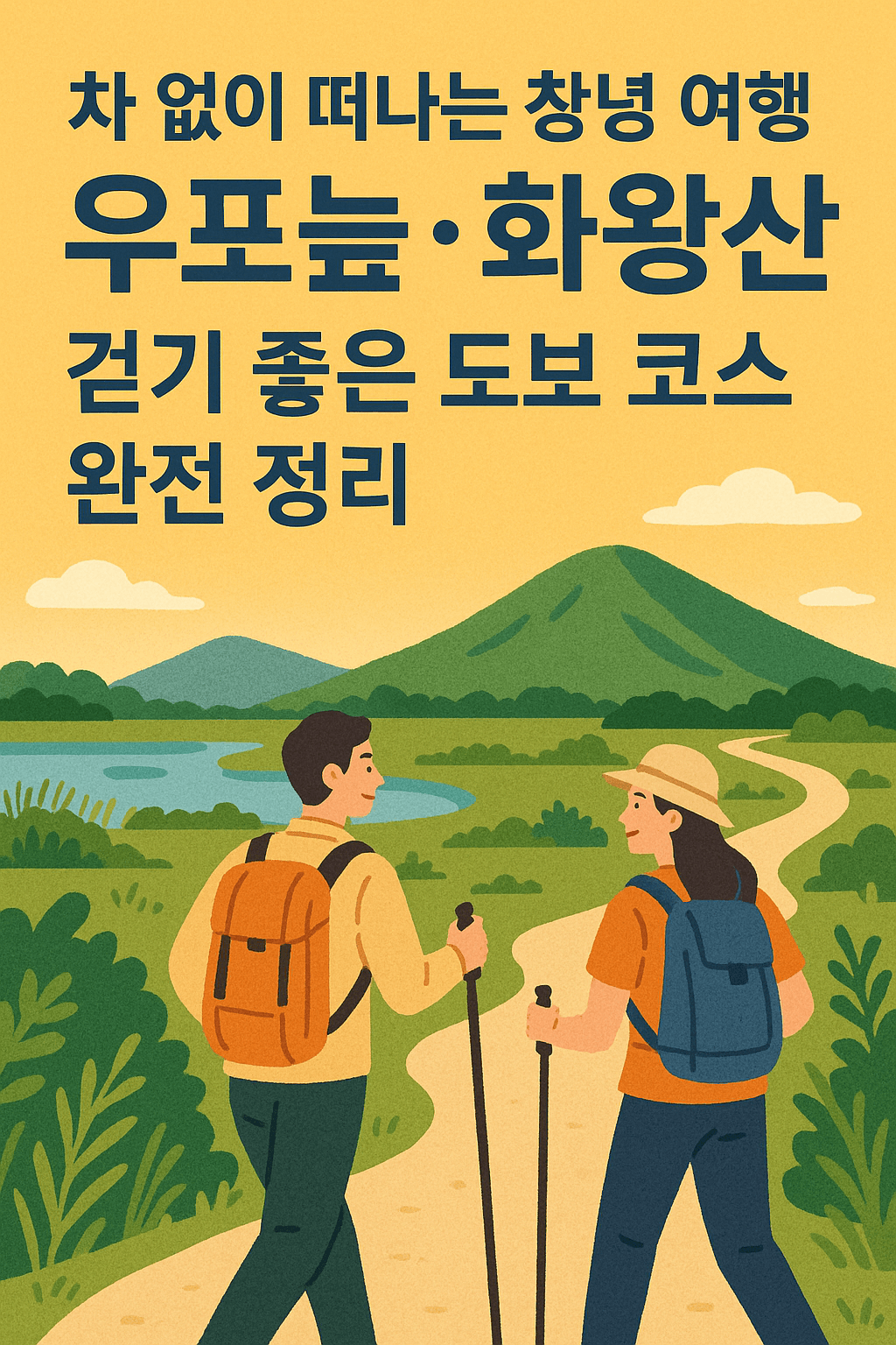 차 없이 떠나는 창녕 여행, 우포늪·화왕산 걷기 좋은 도보 코스 완전 정리