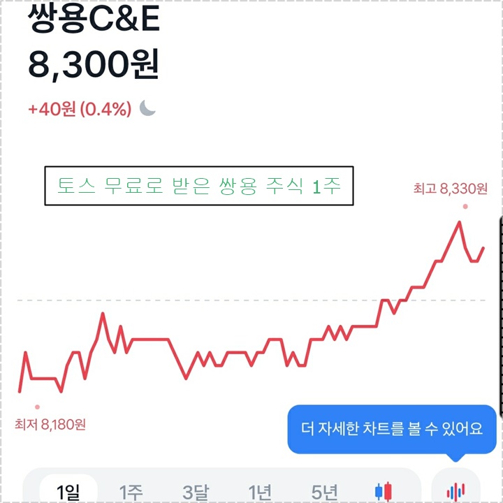 쌍용주식차트