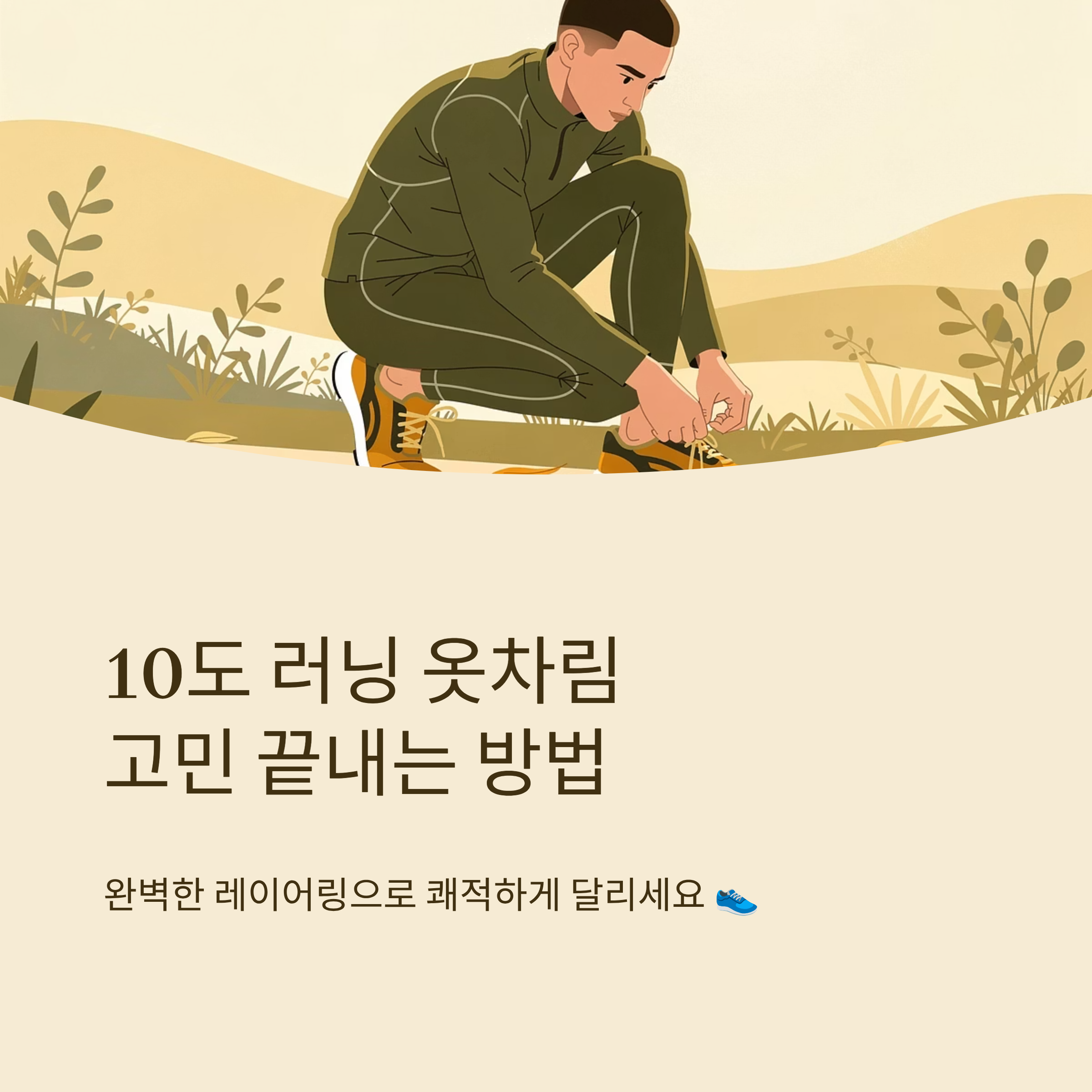 10도 러닝 옷차림 고민 끝내는 방법
