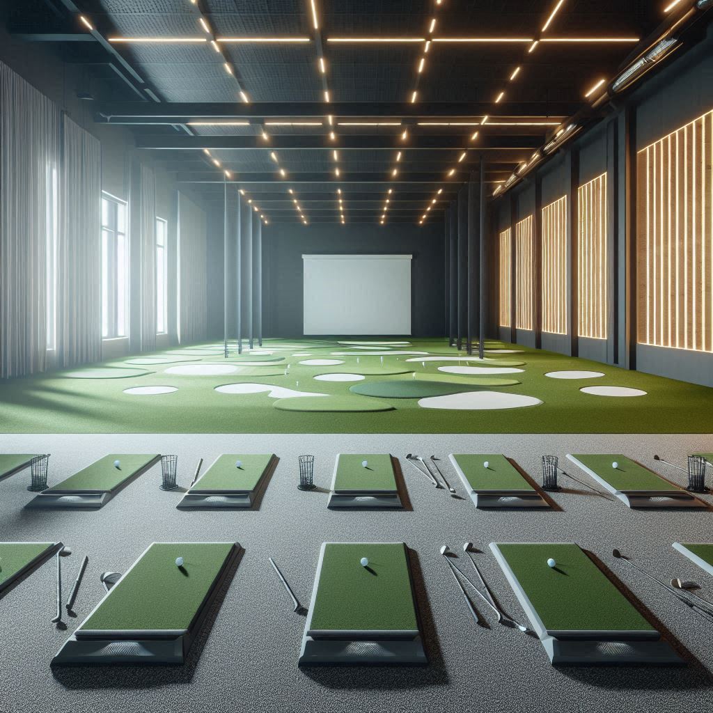 실내골프연습장 배경