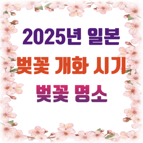 일본벚꽃개화시기