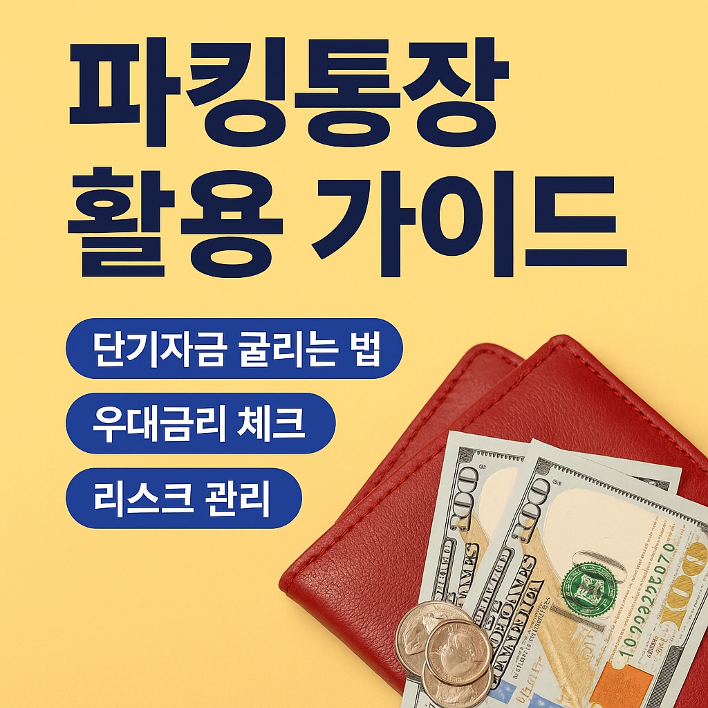 파킹통장 완벽 가이드|단기자금 굴리는 법·우대금리 체크·리스크 관리