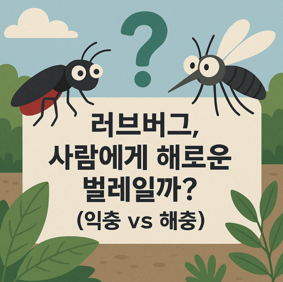 러브버그, 사람에게 해로운 벌레일까? (익충 vs 해충)