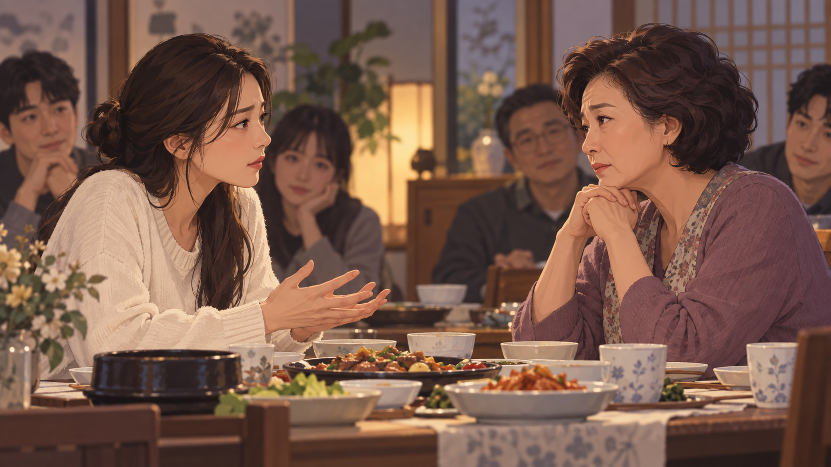 살림하는 남자들의 이야기 주제를 상징하는 자체 제작 일러스트