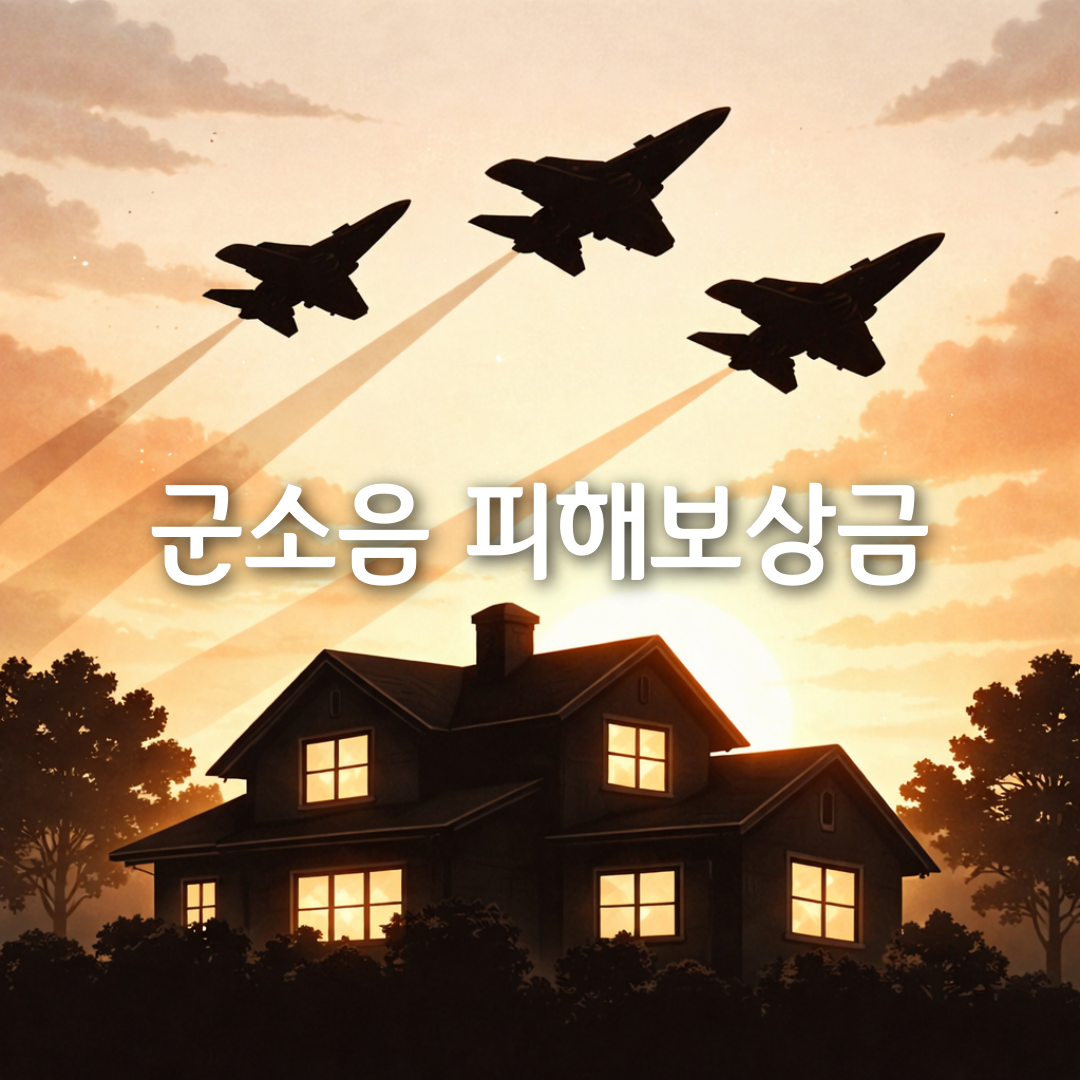 군소음피해보상금 신청 안 하면 손해입니다⚠️ 2026년 기준 총정리