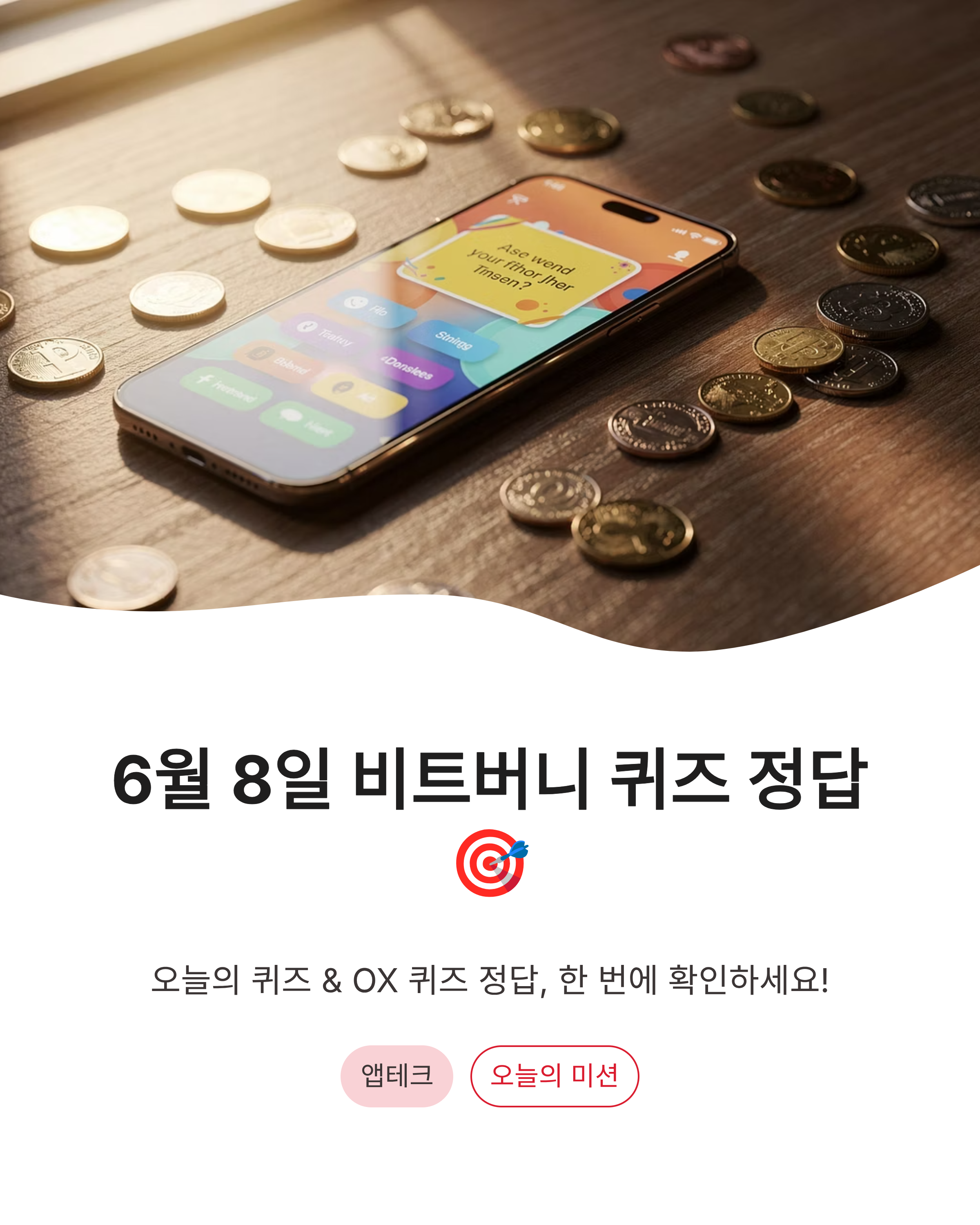 6월 8일 비트버니 오늘의 퀴즈정답, 비트버니 OX 퀴즈 정답 한 번에 확인하세요!