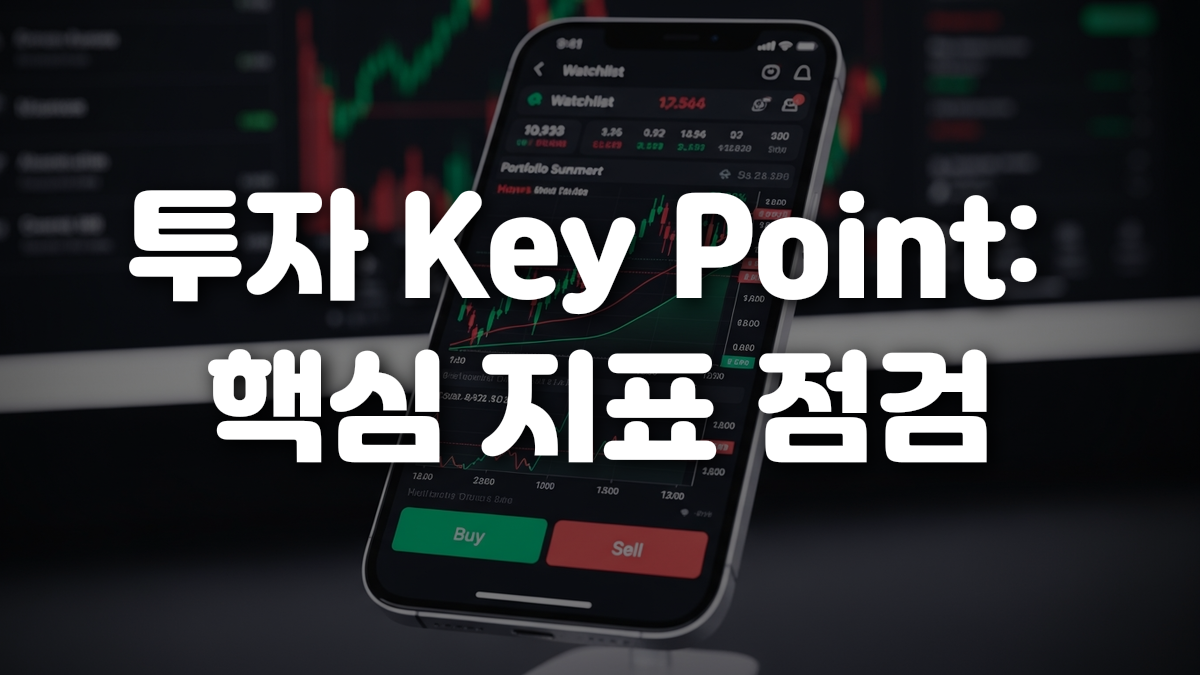 투자 Key Point 핵심 지표 점검