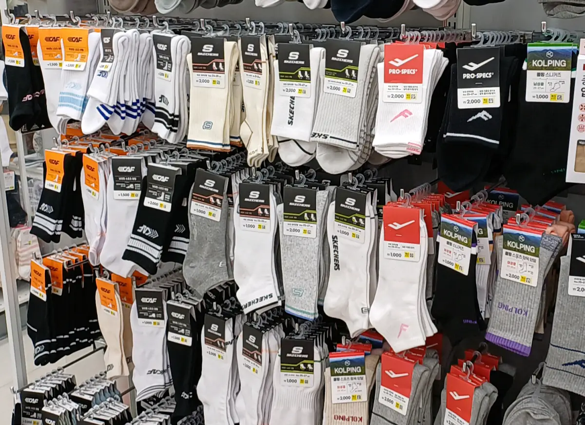 다이소-스포츠양말-코너
