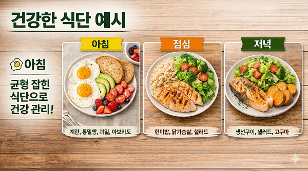 건강한 식단 예시