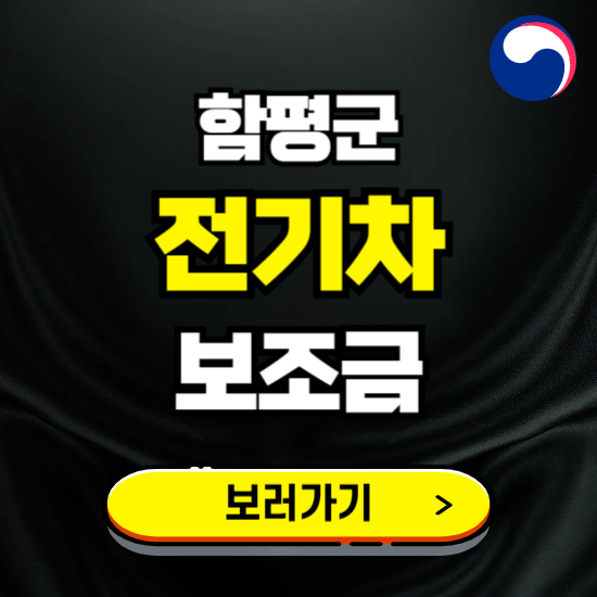 함평군 전기차 보조금 지원 신청하기 ❘ 2025 지급대상 및 차종 보기
