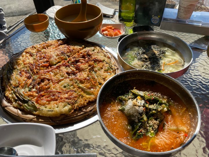 해물파전-열무국수-칼국수