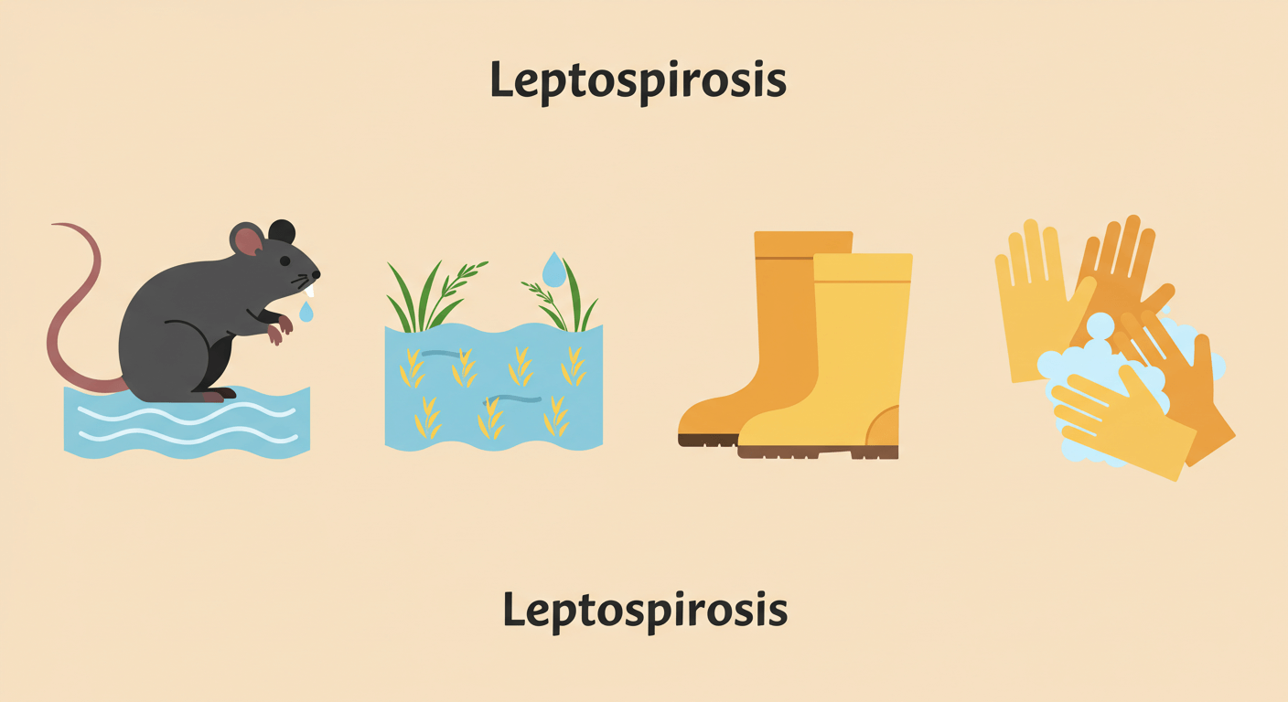 2. 레프토스피라증 – 침수지역과 농촌지역 집중 발생