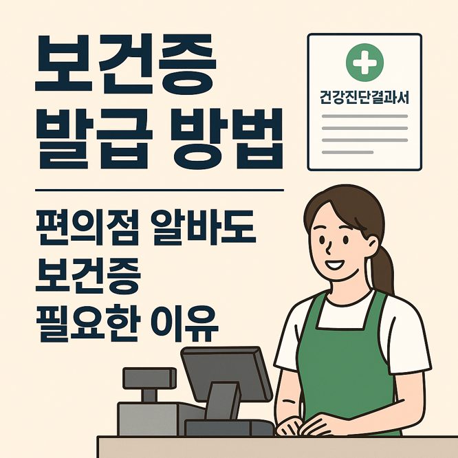 보건증 발급 방법 ❘ 편의점 알바도 보건증 필요한 이유