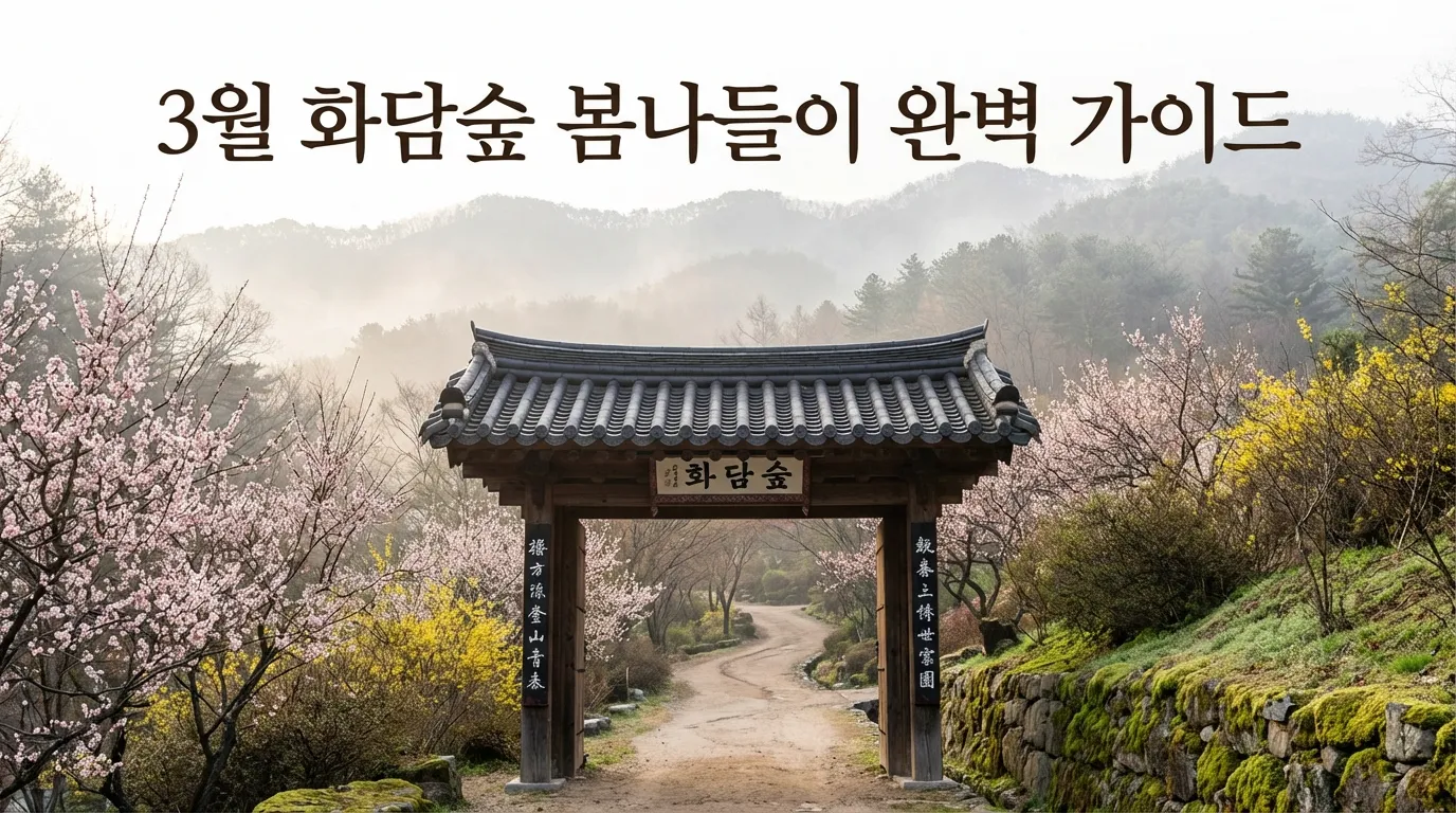 3월 화담숲 봄 풍경 입구 전경