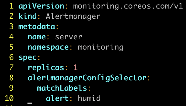 Alertmanager yaml