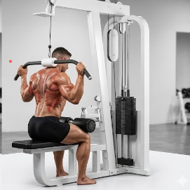 비하인드 넥 랫 풀 다운 정점 유지