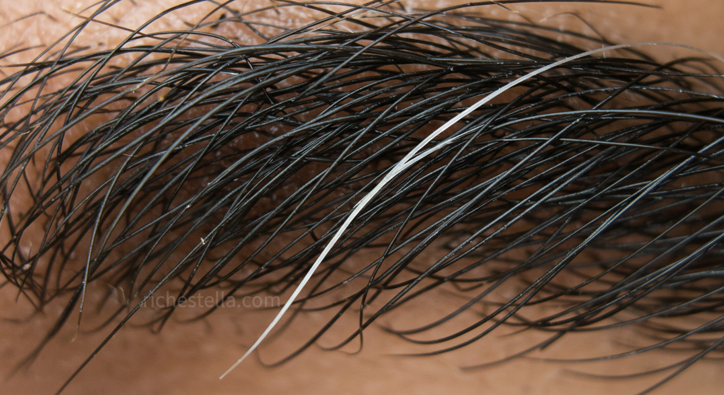 얼굴에 흰털 관상