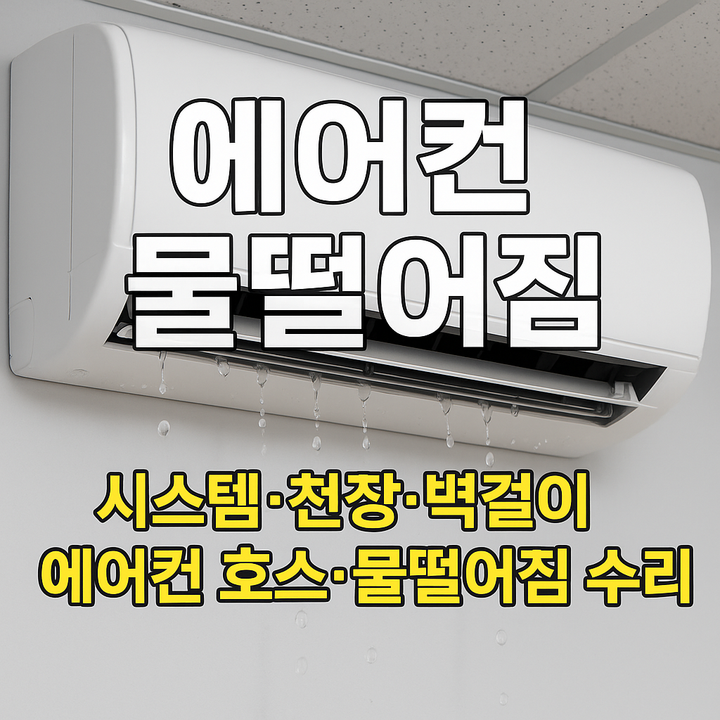 에어컨 물떨어짐