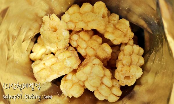 농심 옥수수깡 70g 개봉 후