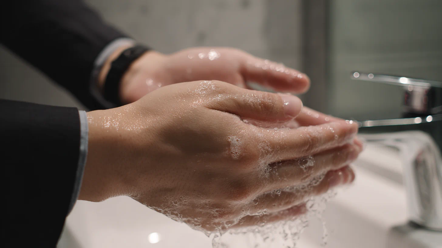 위생 관리 장면