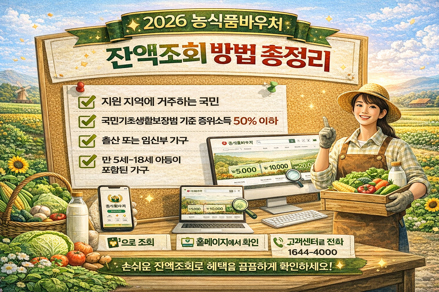 농식품바우처 잔액조회 관련 사진