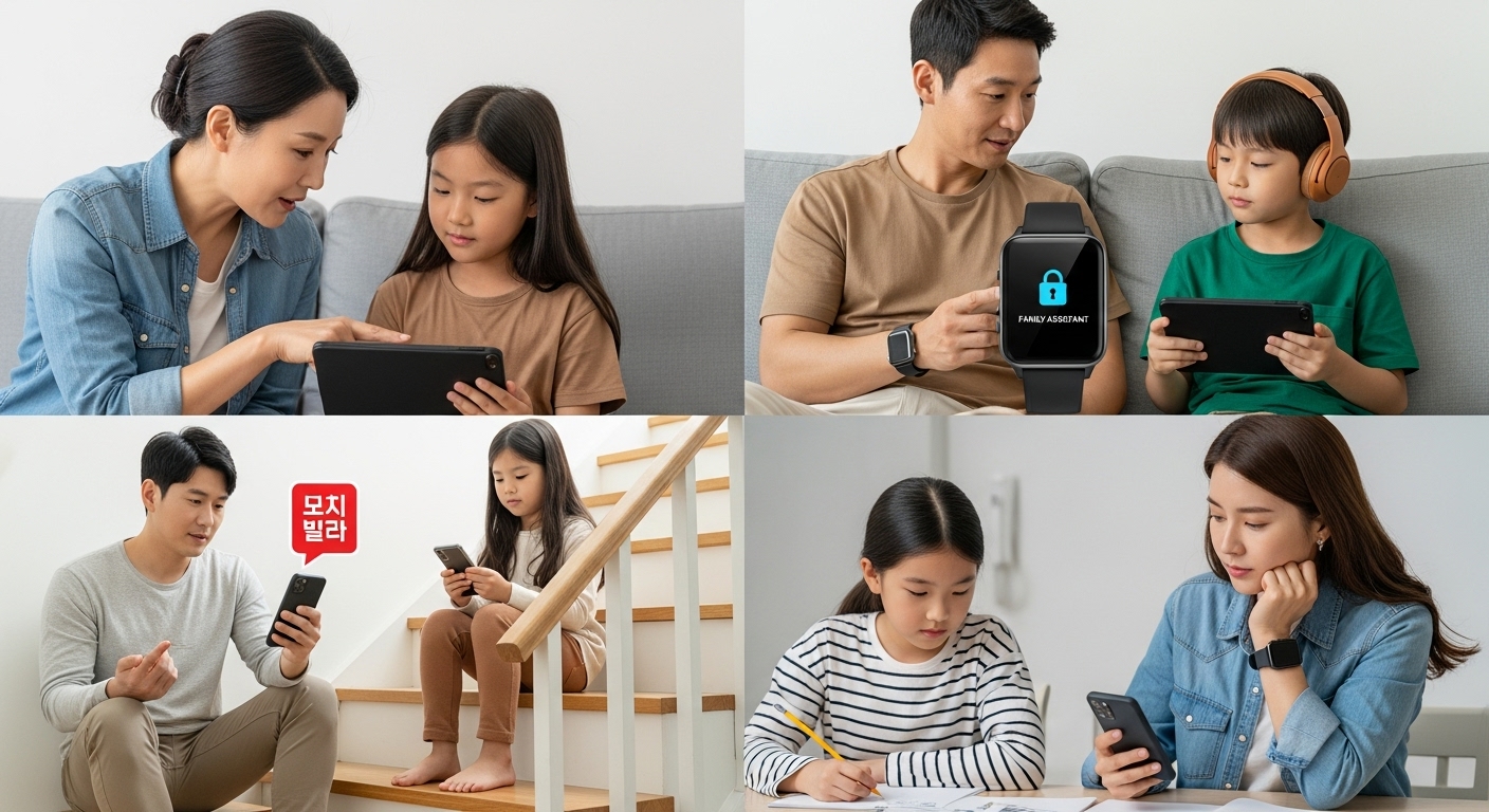 스마트 워치 안전관리 및 미디어 제한