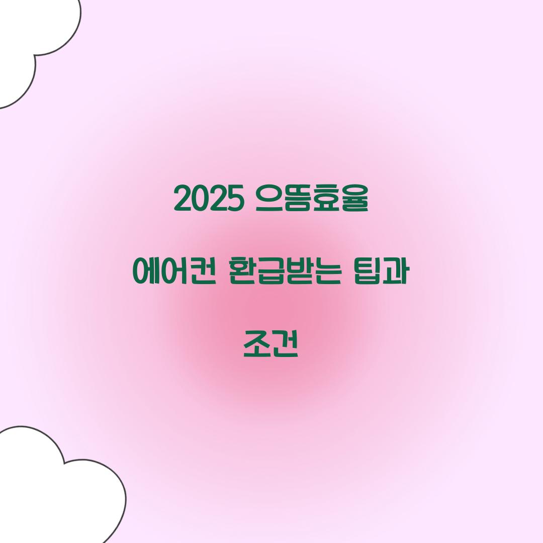 2025 으뜸효율 에어컨