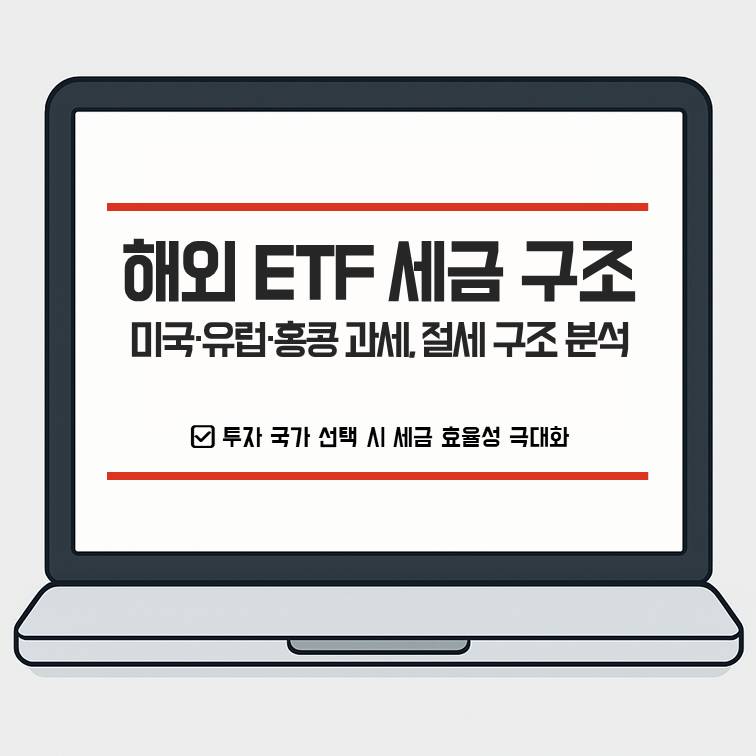 해외 ETF 세금 구조: 미국&middot;유럽(아일랜드)&middot;홍콩 과세 비교와 절세 구조 분석