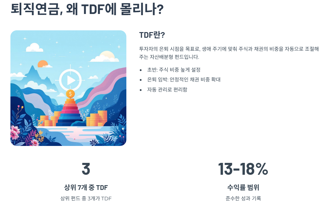 퇴직연금, 왜 TDF에 몰리나?