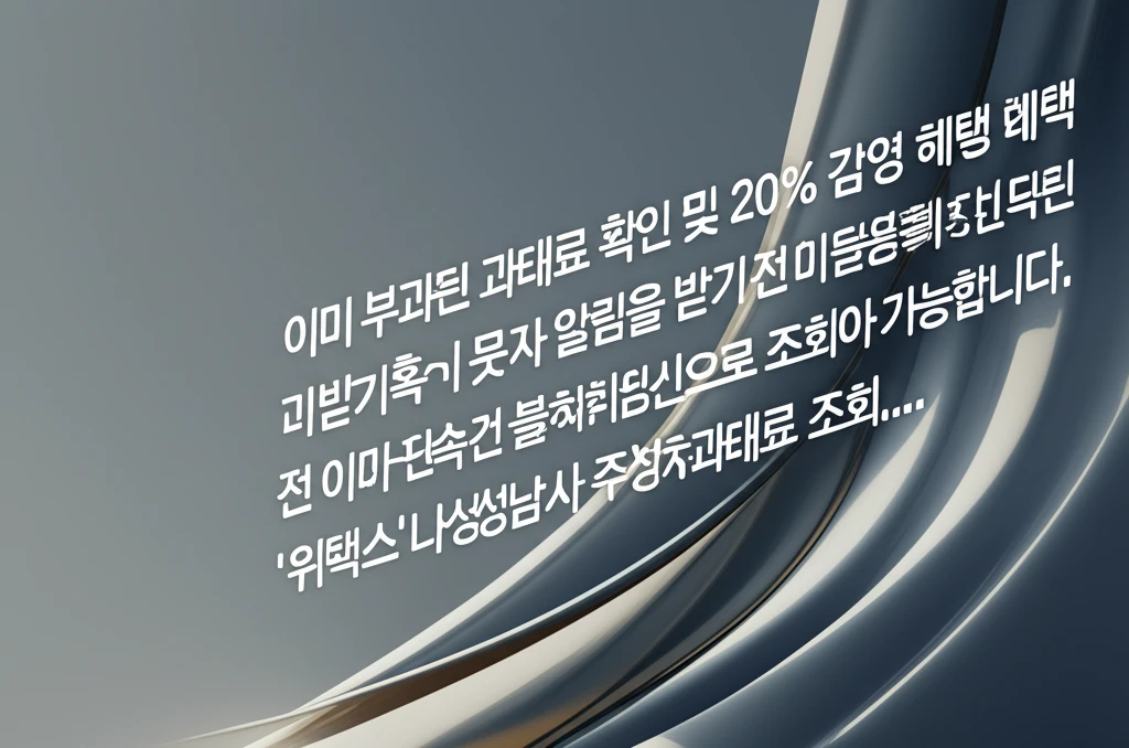 성남 중원구 불법 주정차 단속 알림 ..