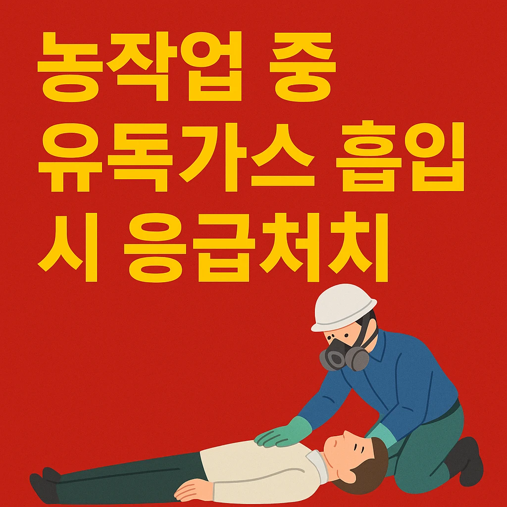 농업경제학 : 농작업 중 유독가스 흡입 시 응급처치 완벽 가이드