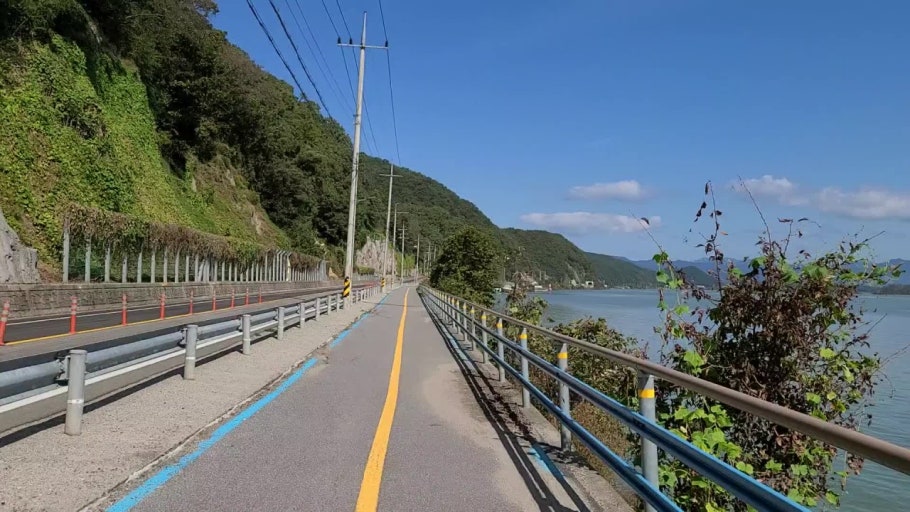 춘천 의암호 순환도로 사진