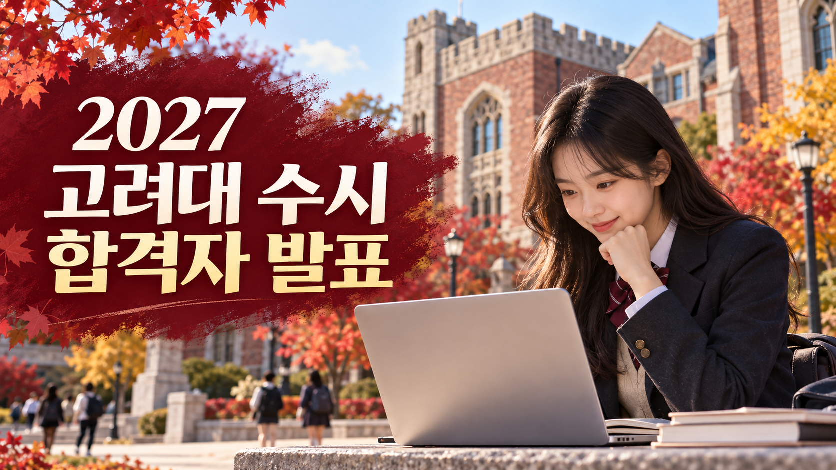 2027 고려대 수시 합격자 발표 - 학교추천·학업우수·계열적합 일정