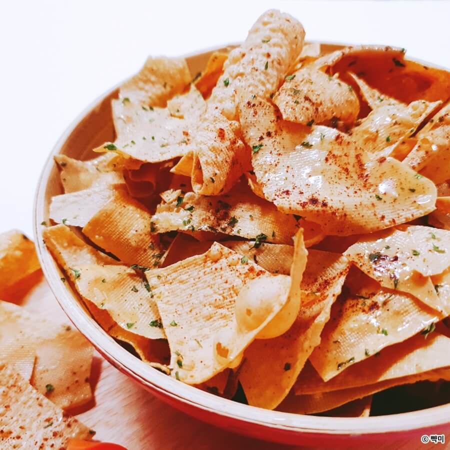 에어프라이어 허니버터두부칩 다이어트과자 만들기