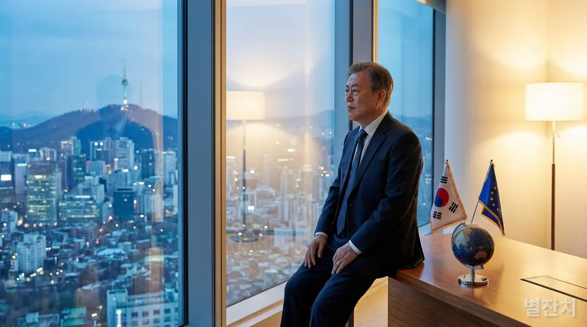 세계를 움직이는 한국인 정치 또는 비즈니스 거물의 위엄 있는 모습