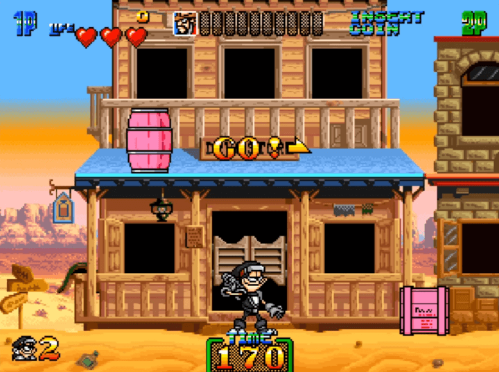 찰리닌자-오락실게임-시작-화면