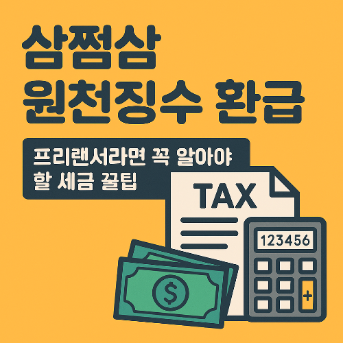 삼쩜삼 원천징수 환급