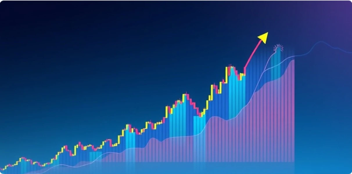 외국인 매수세와 함께 상승하는 코스피 주가 차트 이미지